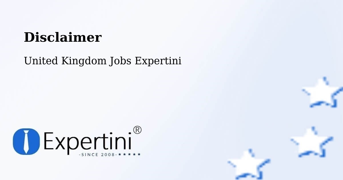 Disclaimer – Stevington - United Kingdom Jobs Expertini
